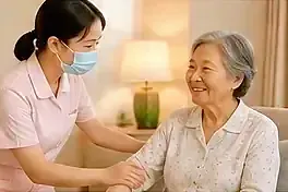 夜間護理人員協助長者